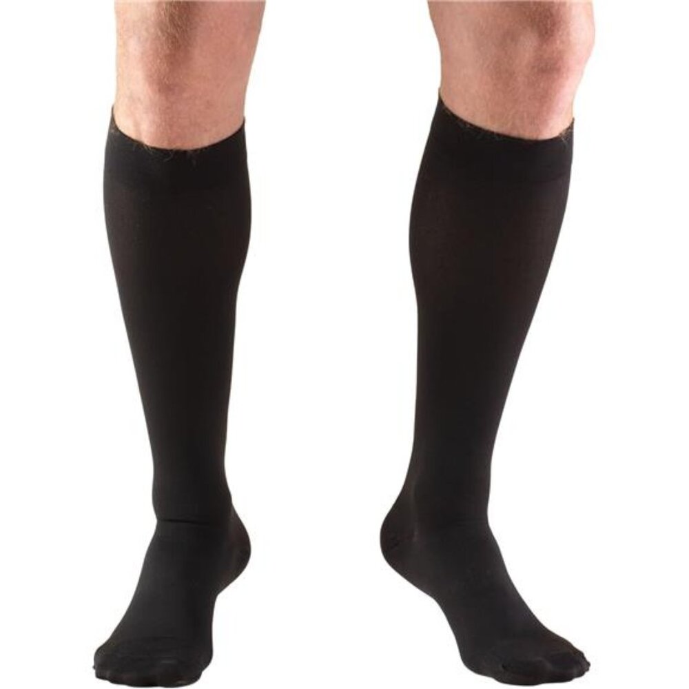 30-40 mmHg Compression Stockings for Men and Women, Knee High Length, Closed Toe